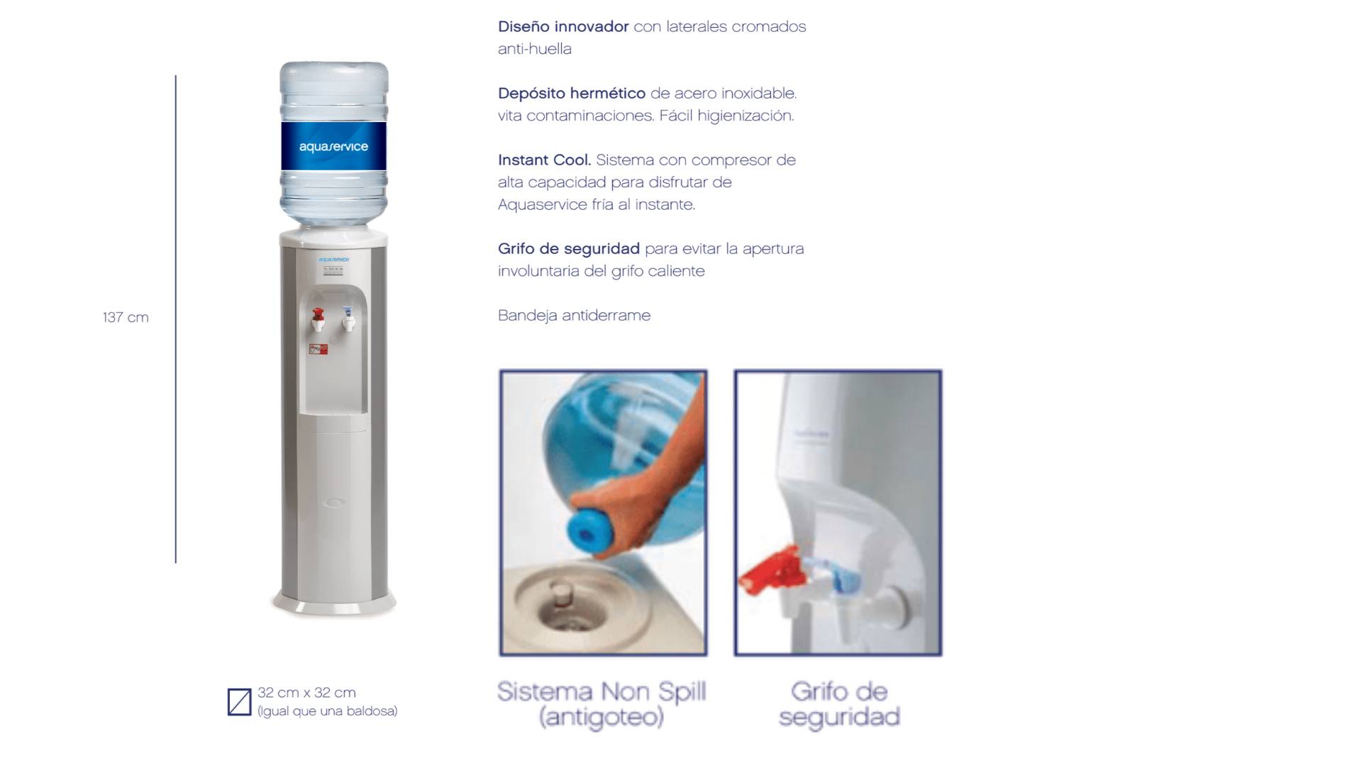 medidas dispensador aquaservice